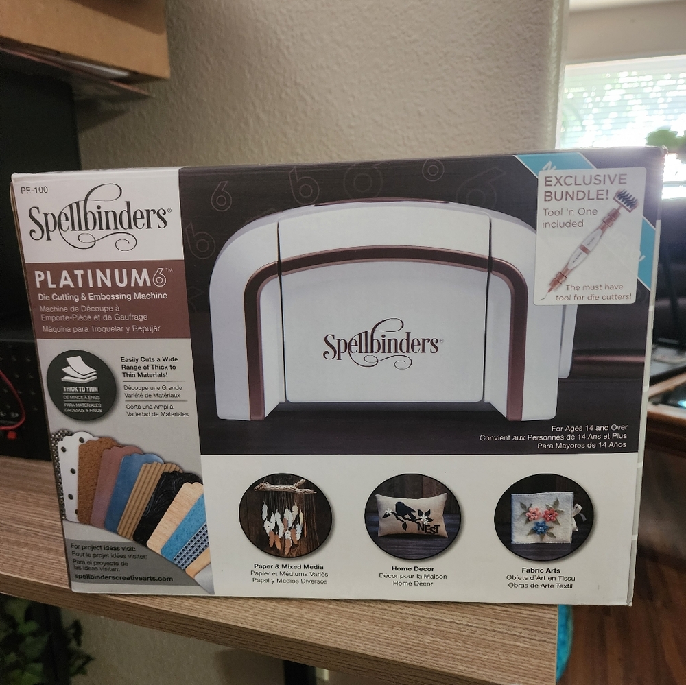 Spellbinders platinum 6 die cutting and embossing machine